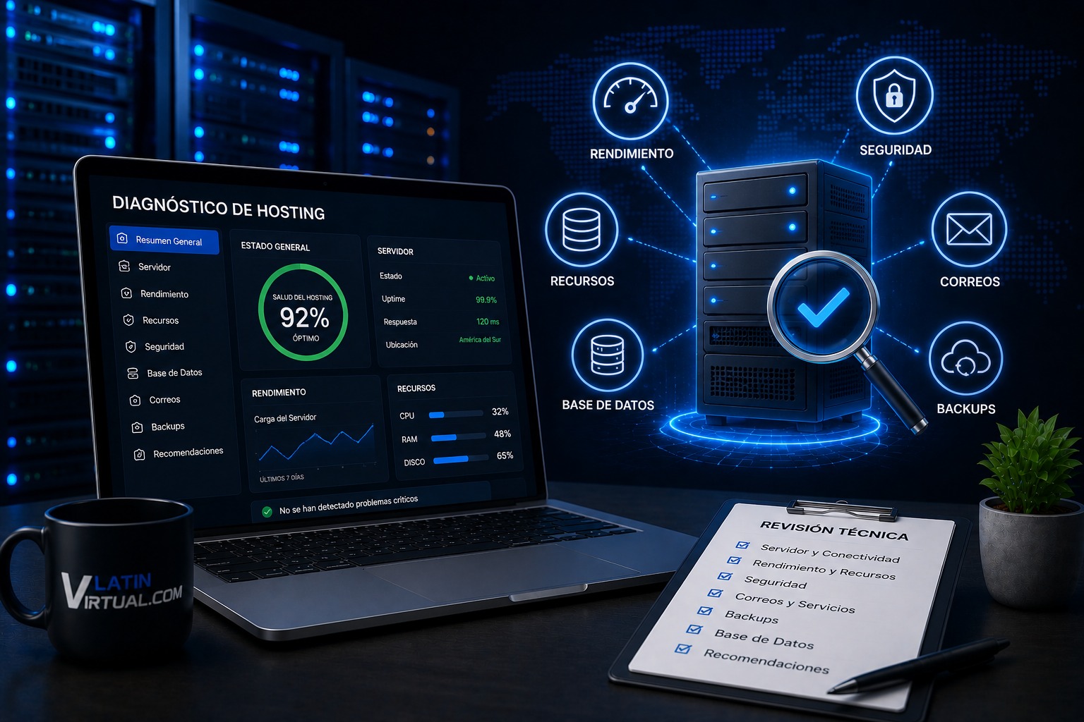 Diagnóstico de hosting