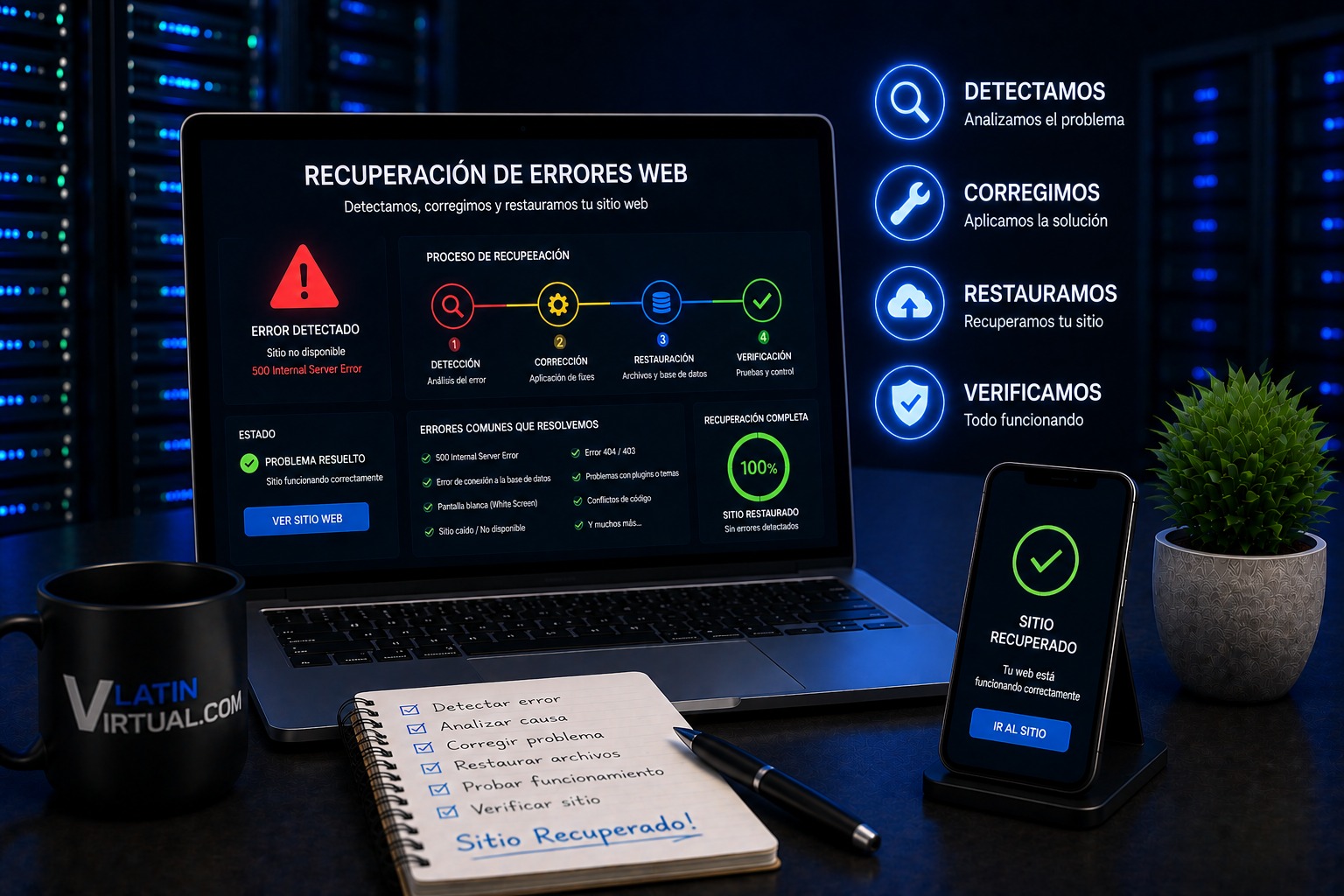 Recuperación de errores web